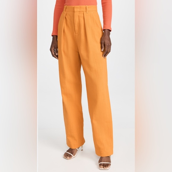 Mara Hoffman Marella pants yellow mustard - NWT - Size 2 - Picture 1 of 6